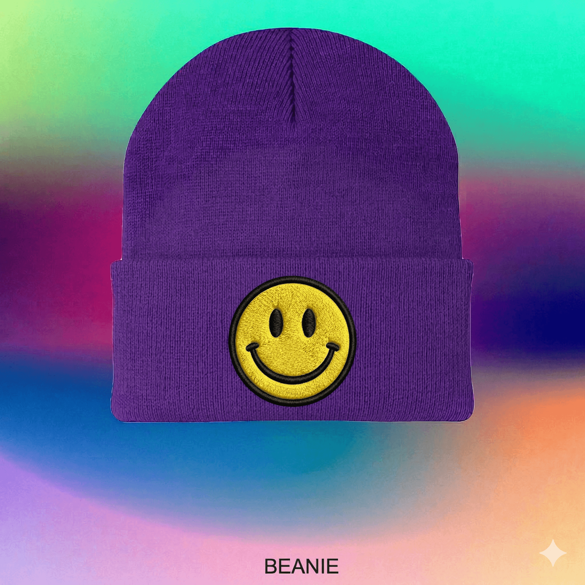 Custom embroidered knit beanie