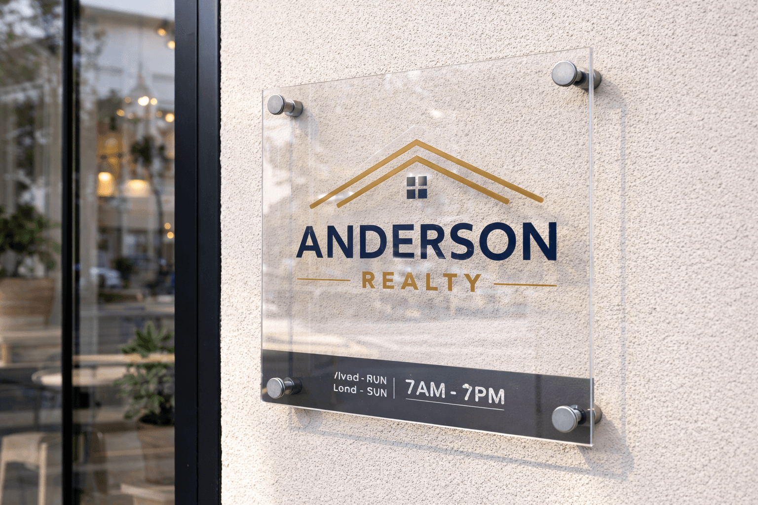 Custom rigid sign panel for indoor or outdoor display